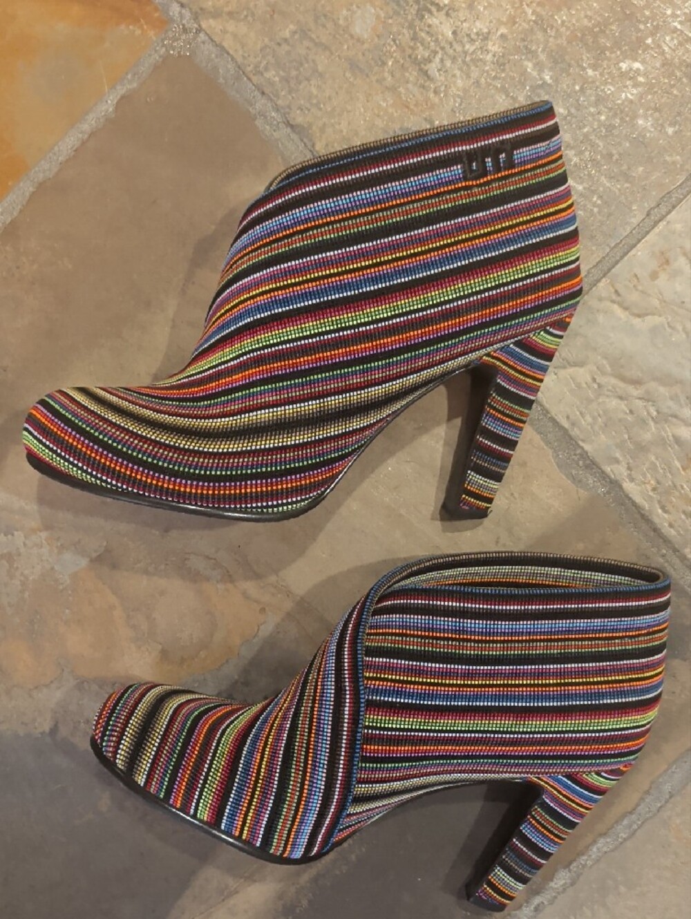 United Nude Multicolor Striped Slip-On Women’s Shoes, Size 38